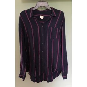 Striped Button Down Shirt